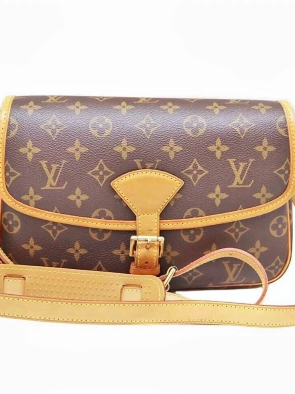 Louis Vuitton Sologne Crossbody Bag Brown & Tan